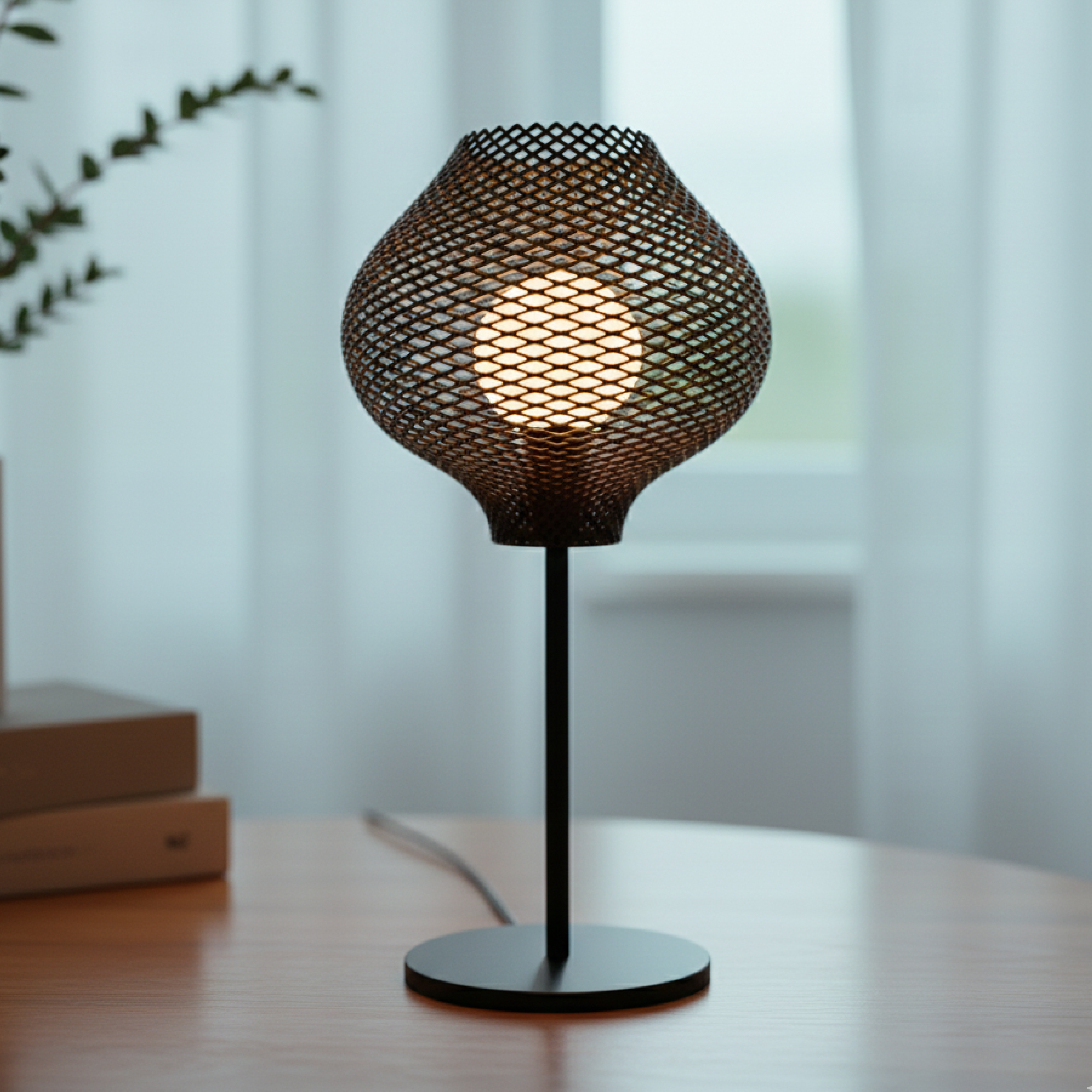 온새 파라메트릭 네더 LED조명 2200K 패턴 3D프린팅 무드등 조명 전구색 2W Netter