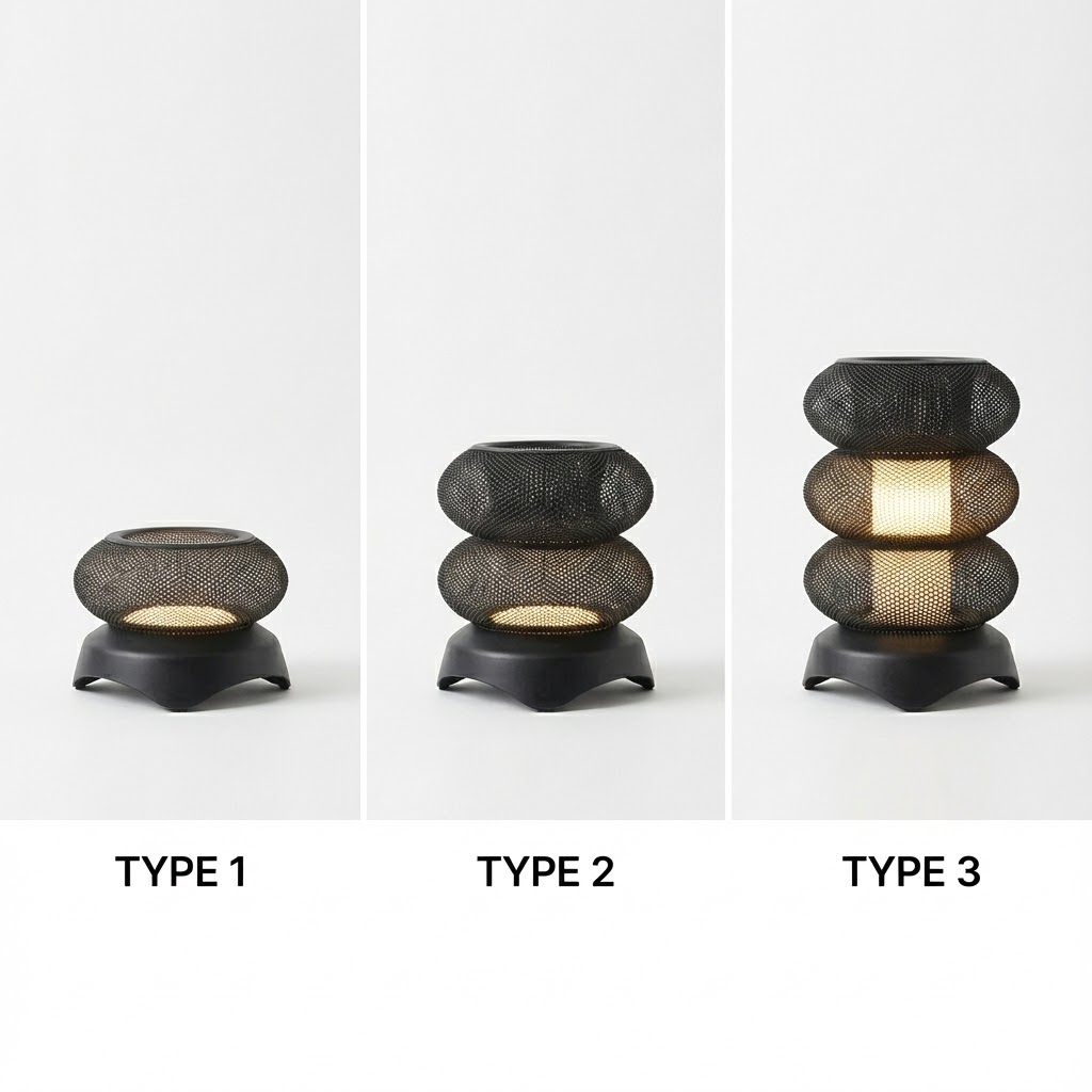 온새 파라메트릭 아름 LED조명 메쉬 패턴 USB타입 무드등 조명 10W 5V